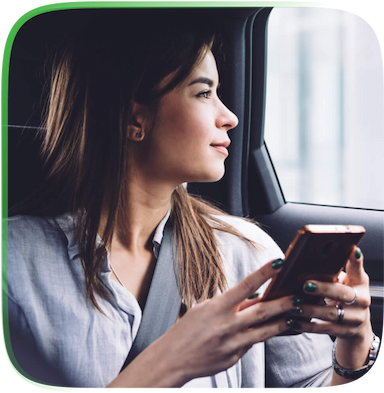 Woman with mobile